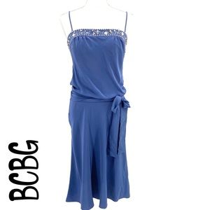 BCBGMAXAZRIA Blue romper dress size XS